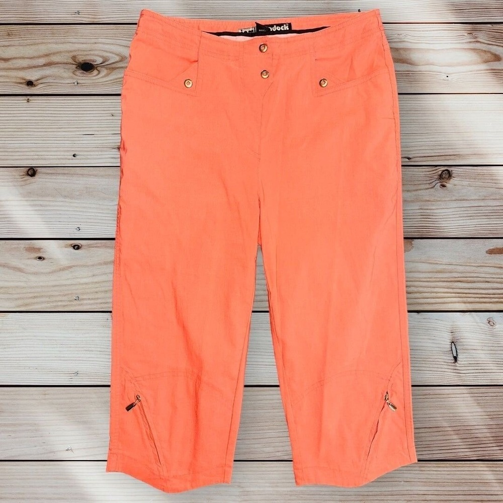 D3 Jamie‎ Sadock Golf Pants Size 6 Coral Capri Women's